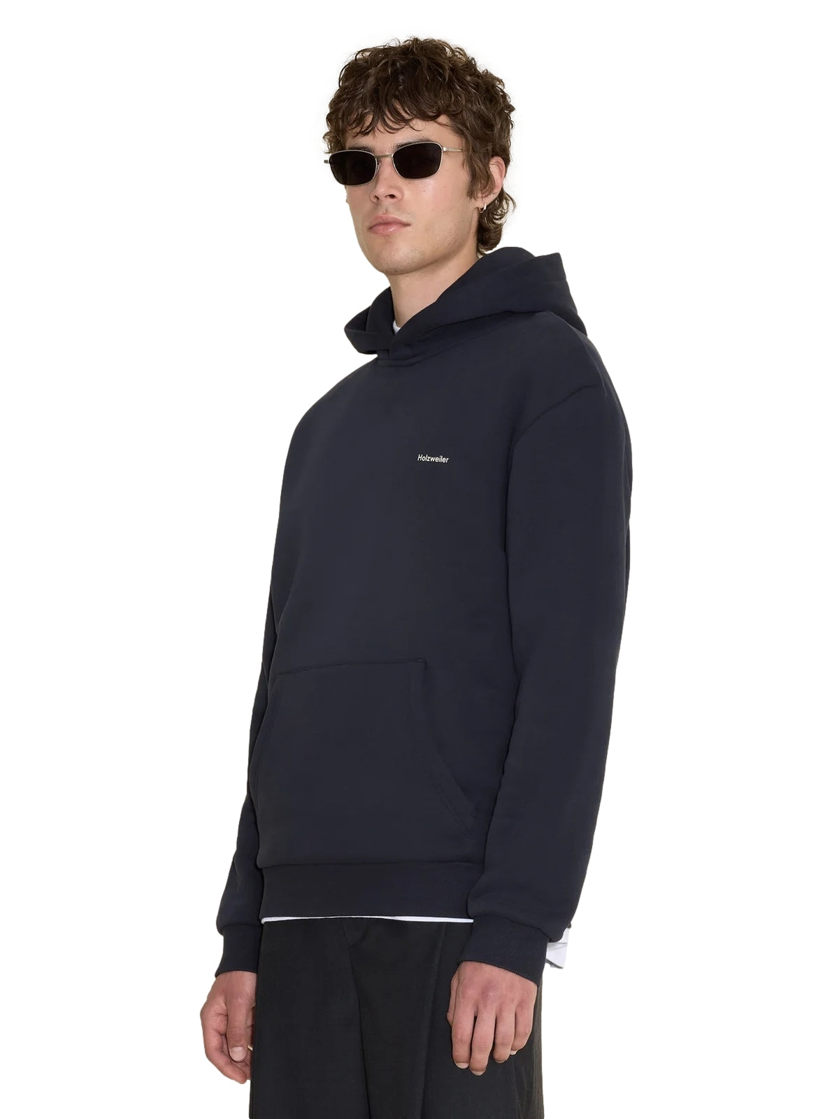 Holzweiler M Regular Hoodie Hettegenser Navy - modostore.no