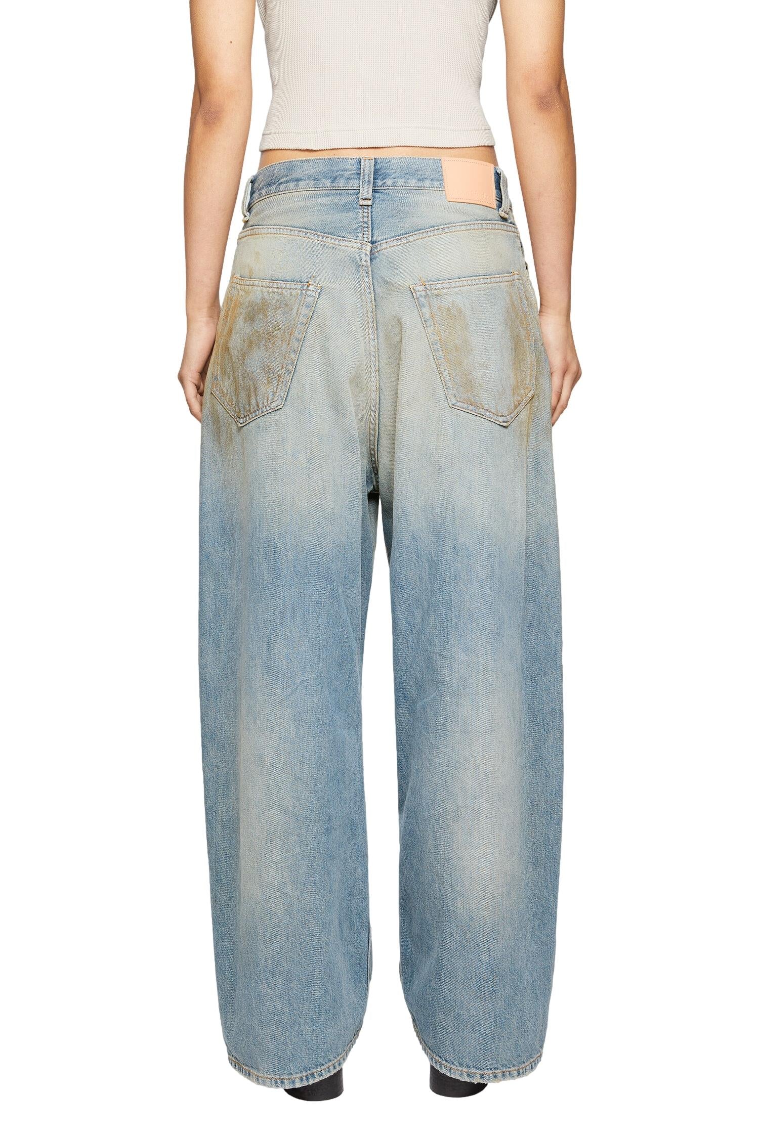 Acne 2023F Super Baggy Fit Penicillin Jeans Blå - modostore.no