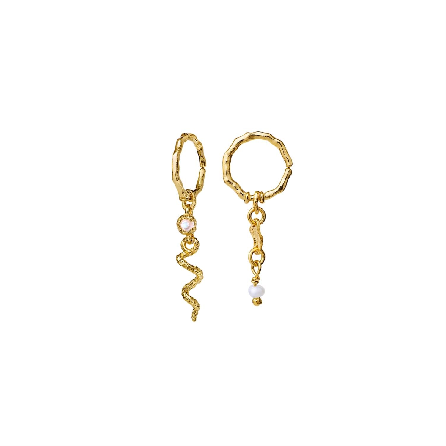 Maanesten Evelyn Earrings Øredobber Gull - modostore.no