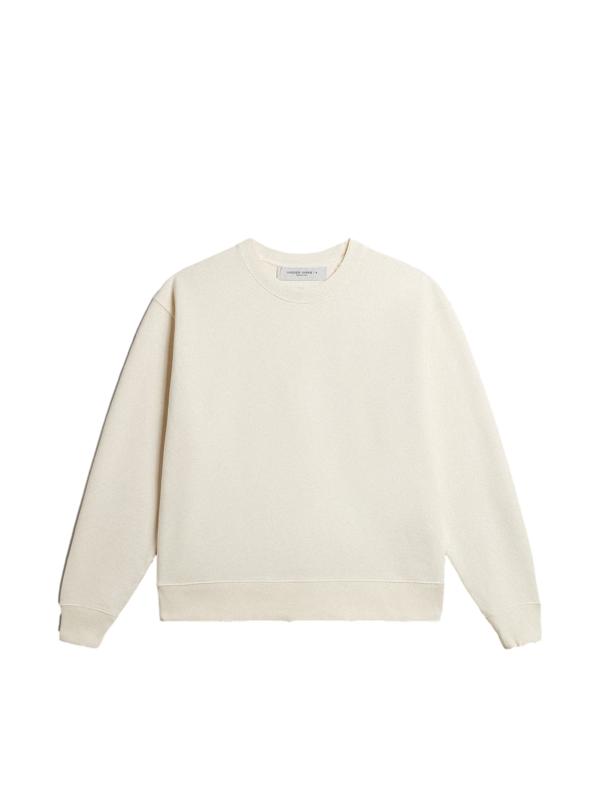 Golden Goose Boxi Sweatshirt Logo Patch Longsleeve Off-White - modostore.no