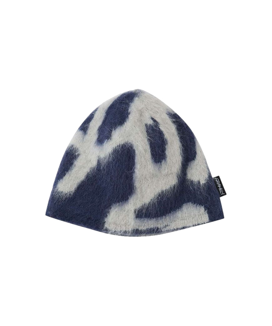 Gramicci MOHAIR BURLY RUNNINGMAN BEANIE Lue Mørkeblå
