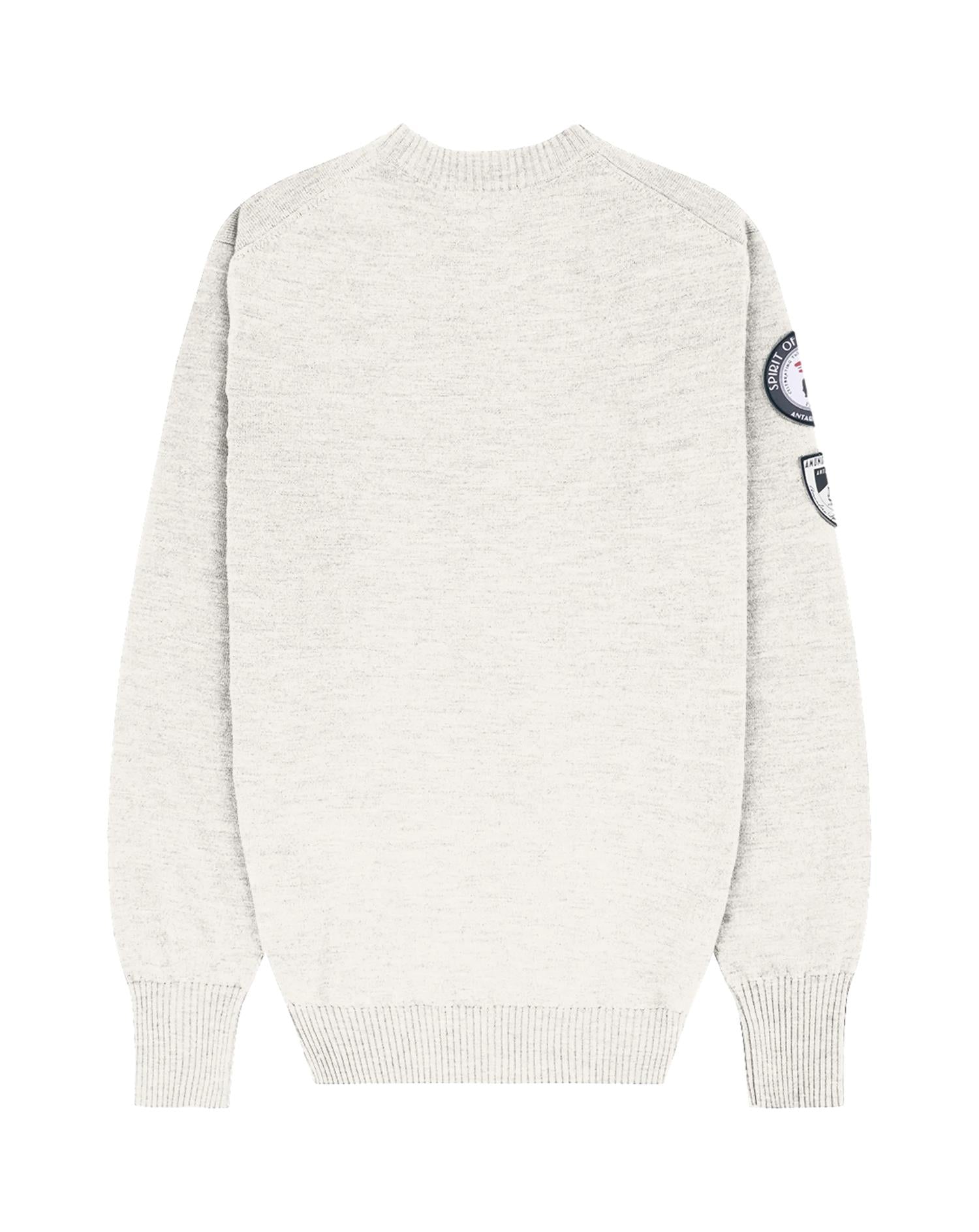 Amundsen Peak Crew Neck Mens Genser Off-White