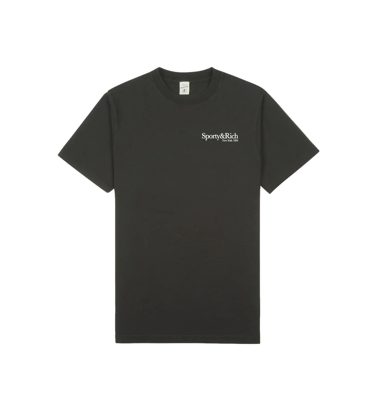 Sporty & Rich HWCNY T-Shirt T-shirt Vasket Sort