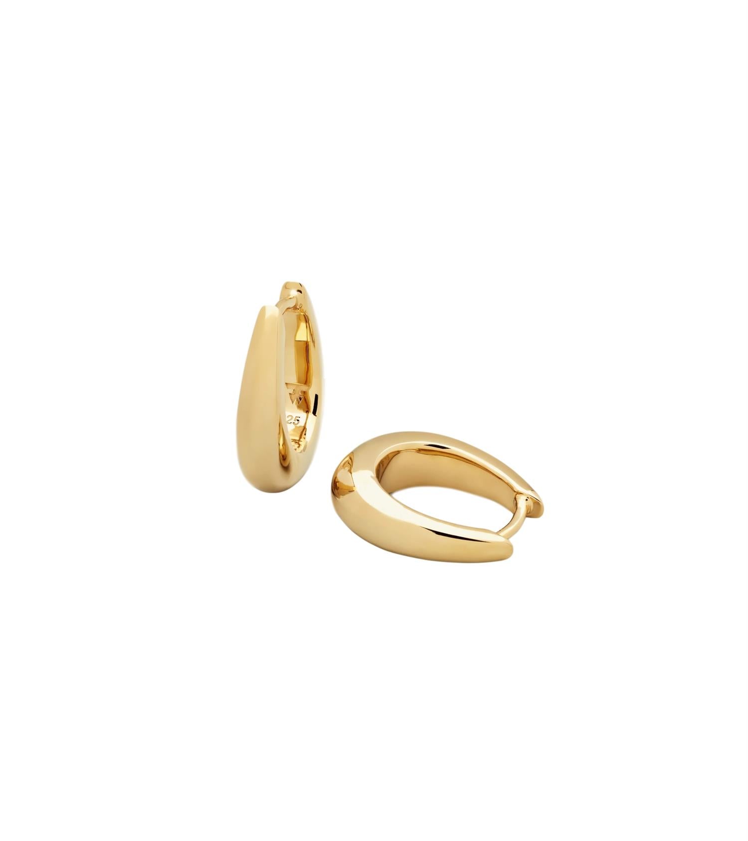 Tom Wood Jewellery Liz Hoop Gold Øredobber Gull - modostore.no