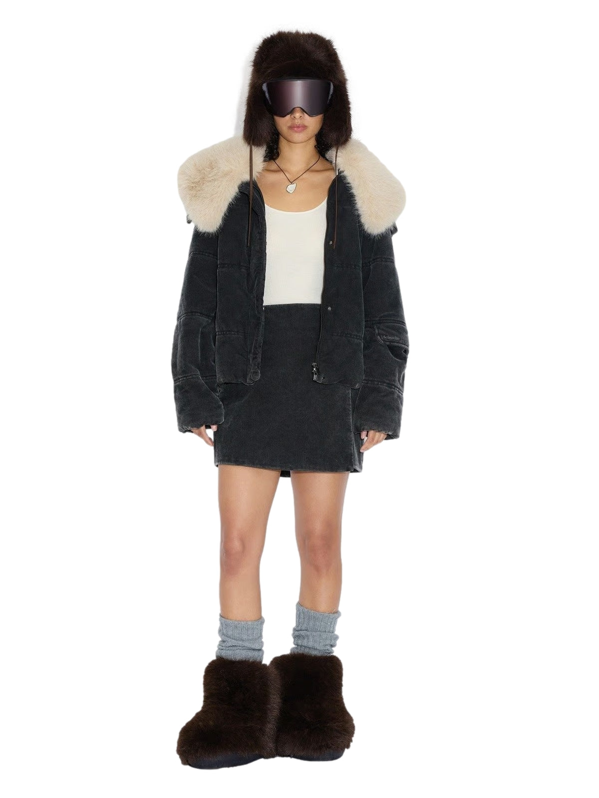 Holzweiler Furry Trapper hat Lue Brun