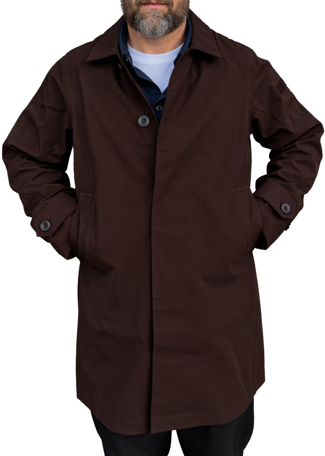 AYEN Souten Collar Coat Jakke Brun