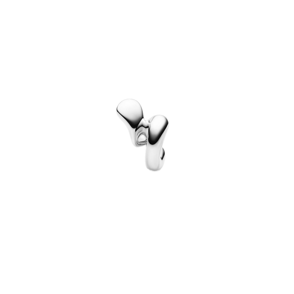 Maria Black Coil Whirl Stud Right Silver Øredobber Sølv - modostore.no