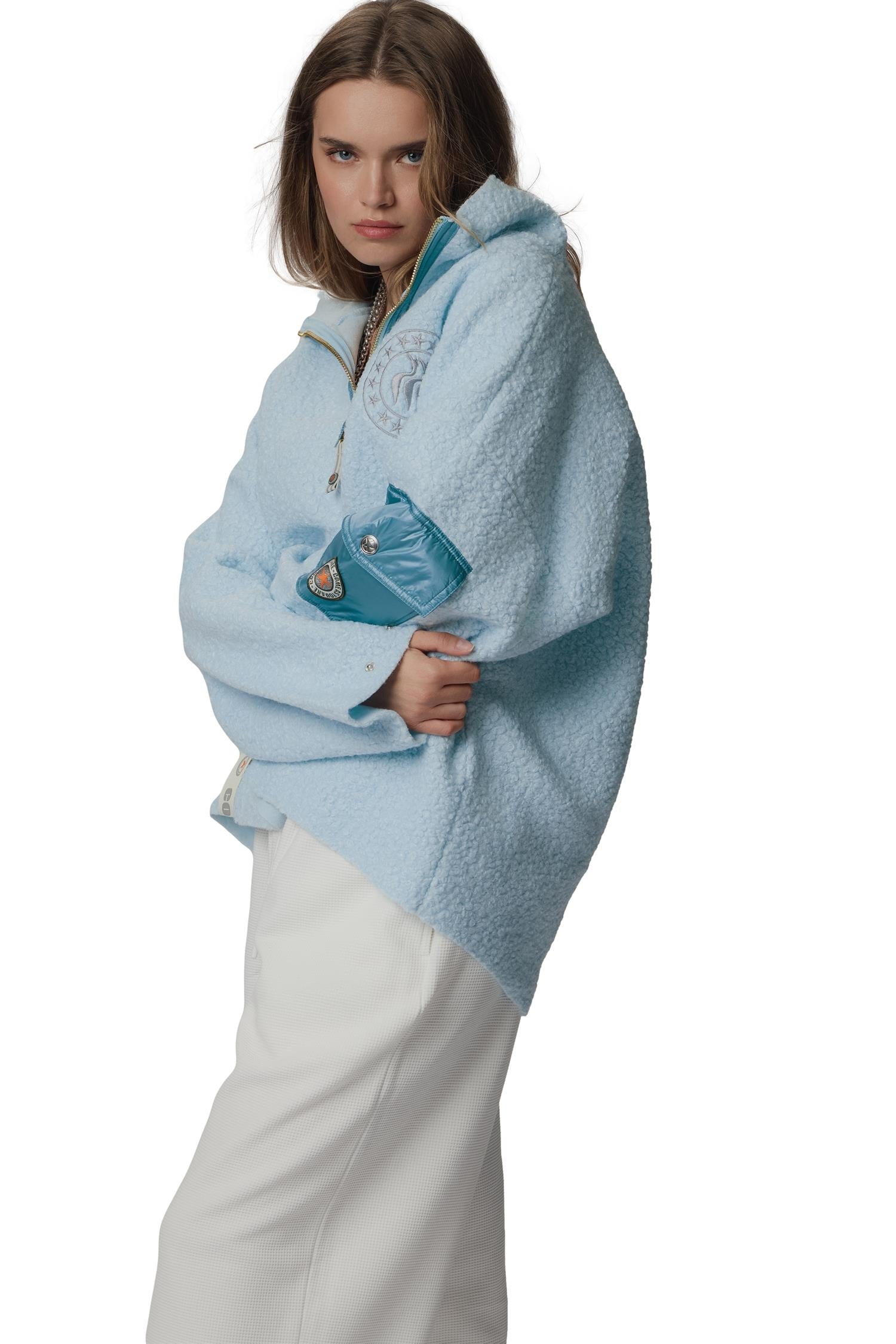 CAYA Nini Half Zip Light Blue Genser Lyseblå
