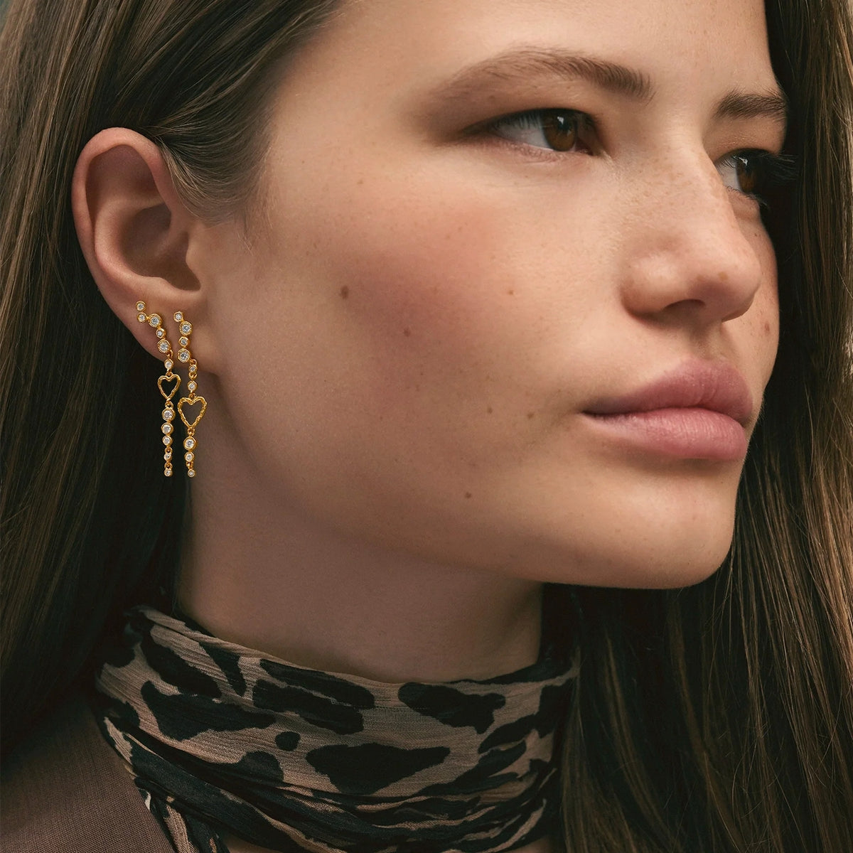 Maanesten Ina Earrings Øredobber Gull