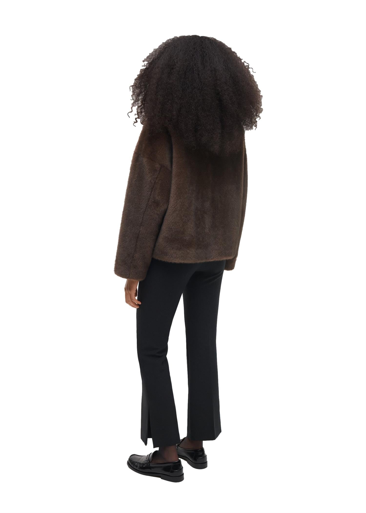 Studio AR Faje Faux Mink Jakke Brun