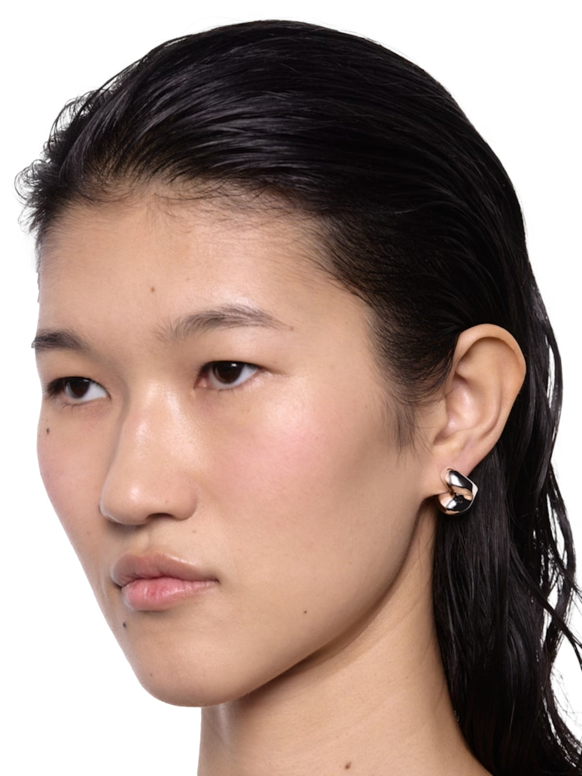 Maria Black Saddle Earrings Small Øredobber Sølv