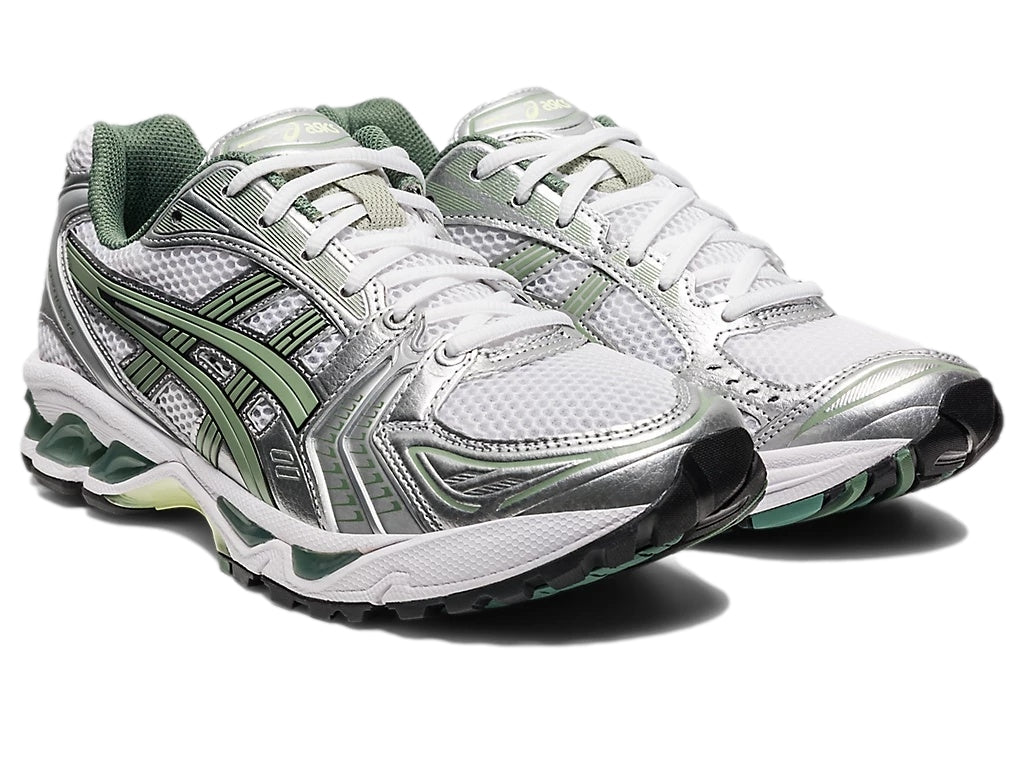 Asics GEL- KAYANO 14 White/Slate Grey Sko Grønn - modostore.no