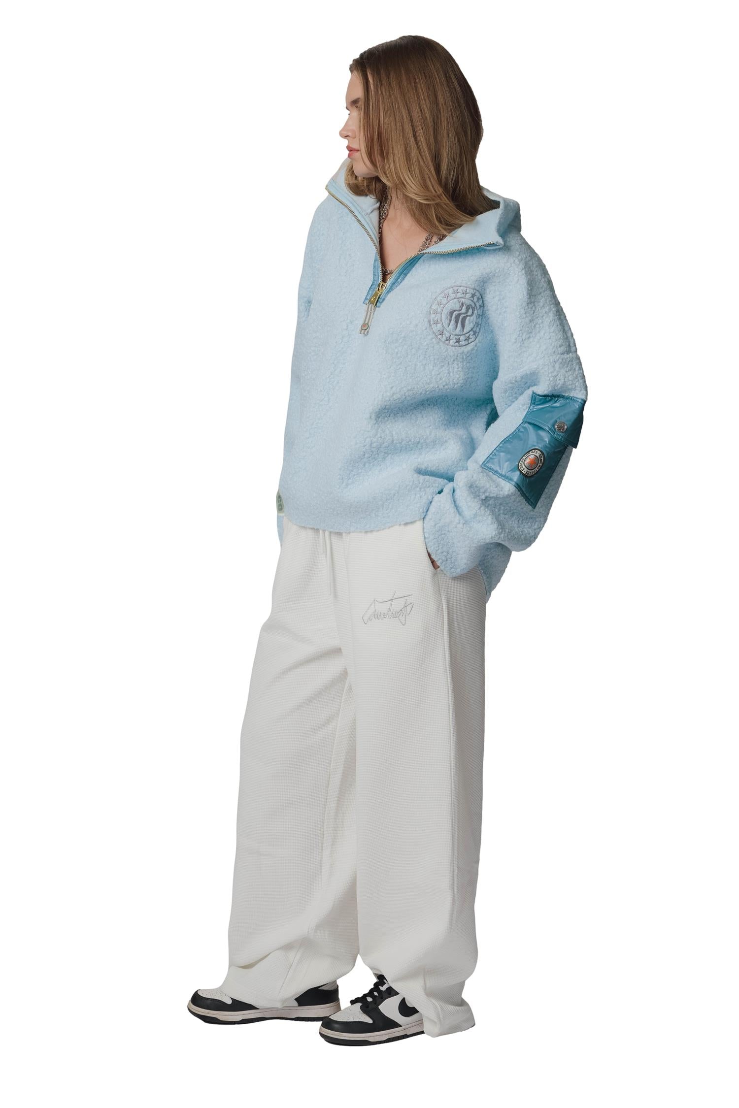 CAYA Nini Half Zip Light Blue Genser Lyseblå