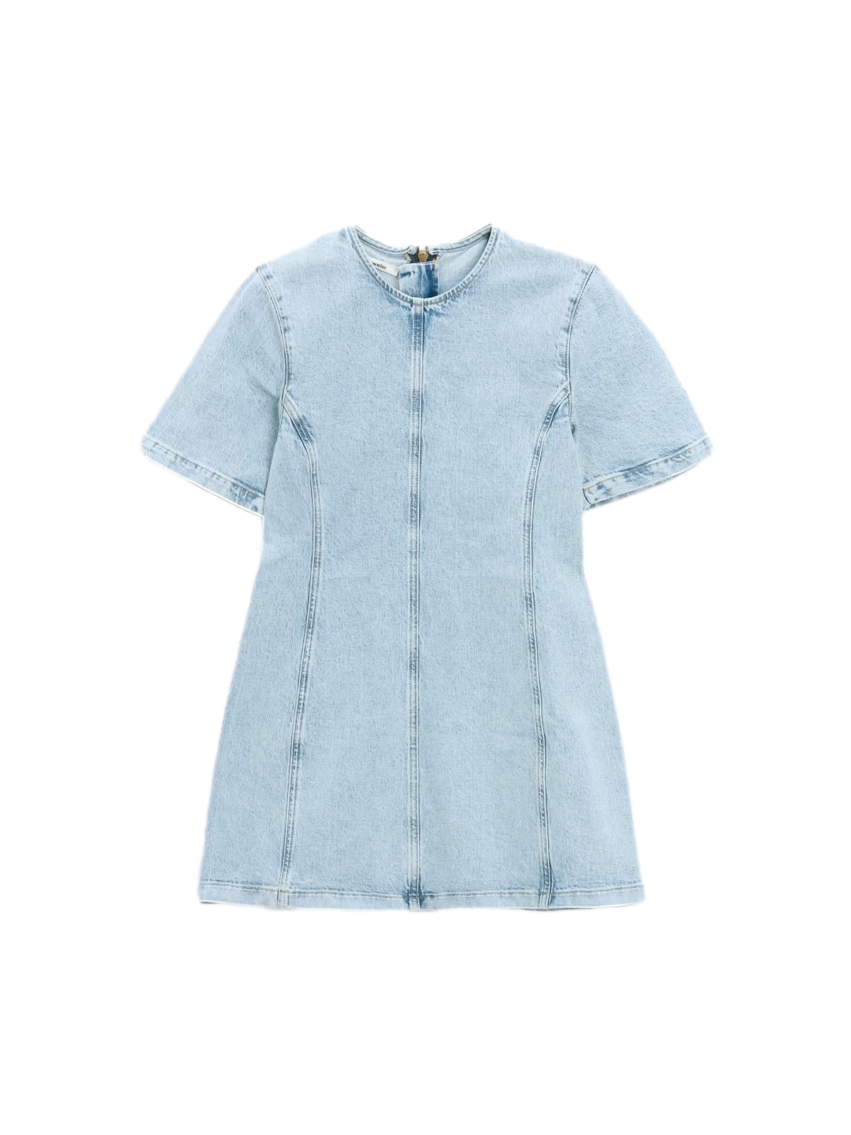 Holzweiler Short Denim Dress Kjole Lyseblå - modostore.no