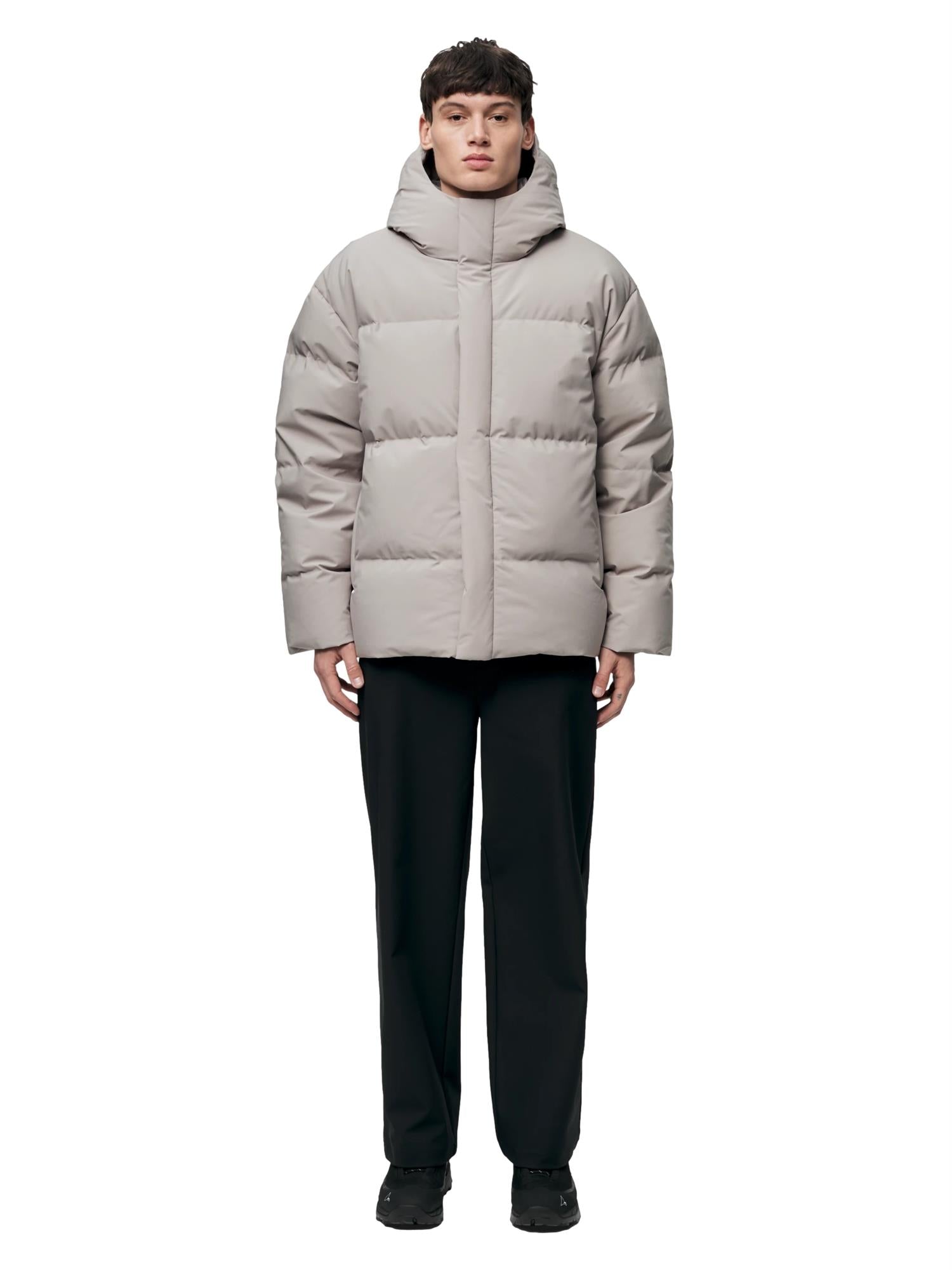 Blæst Grotli Down Jacket Low Tide Jakke Beige Grå