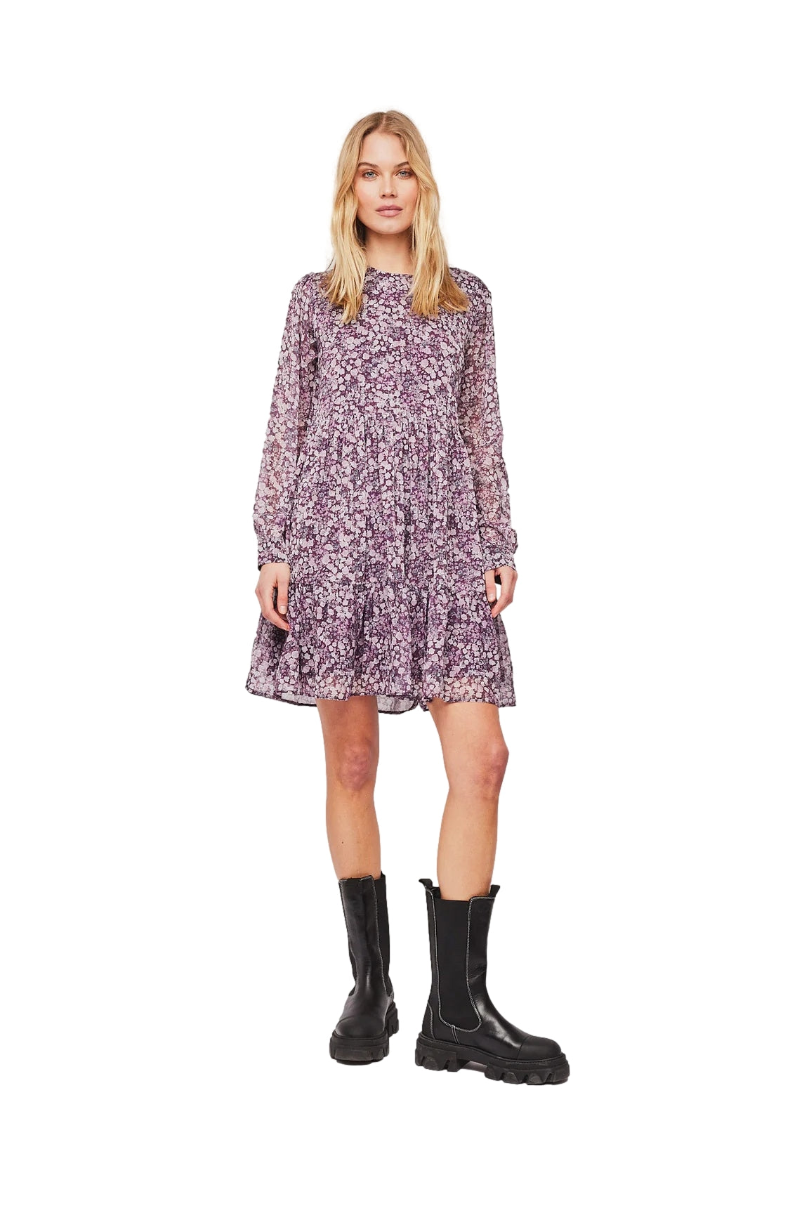 Once Untold Blossom Mini Dress Kjole Multi - modostore.no