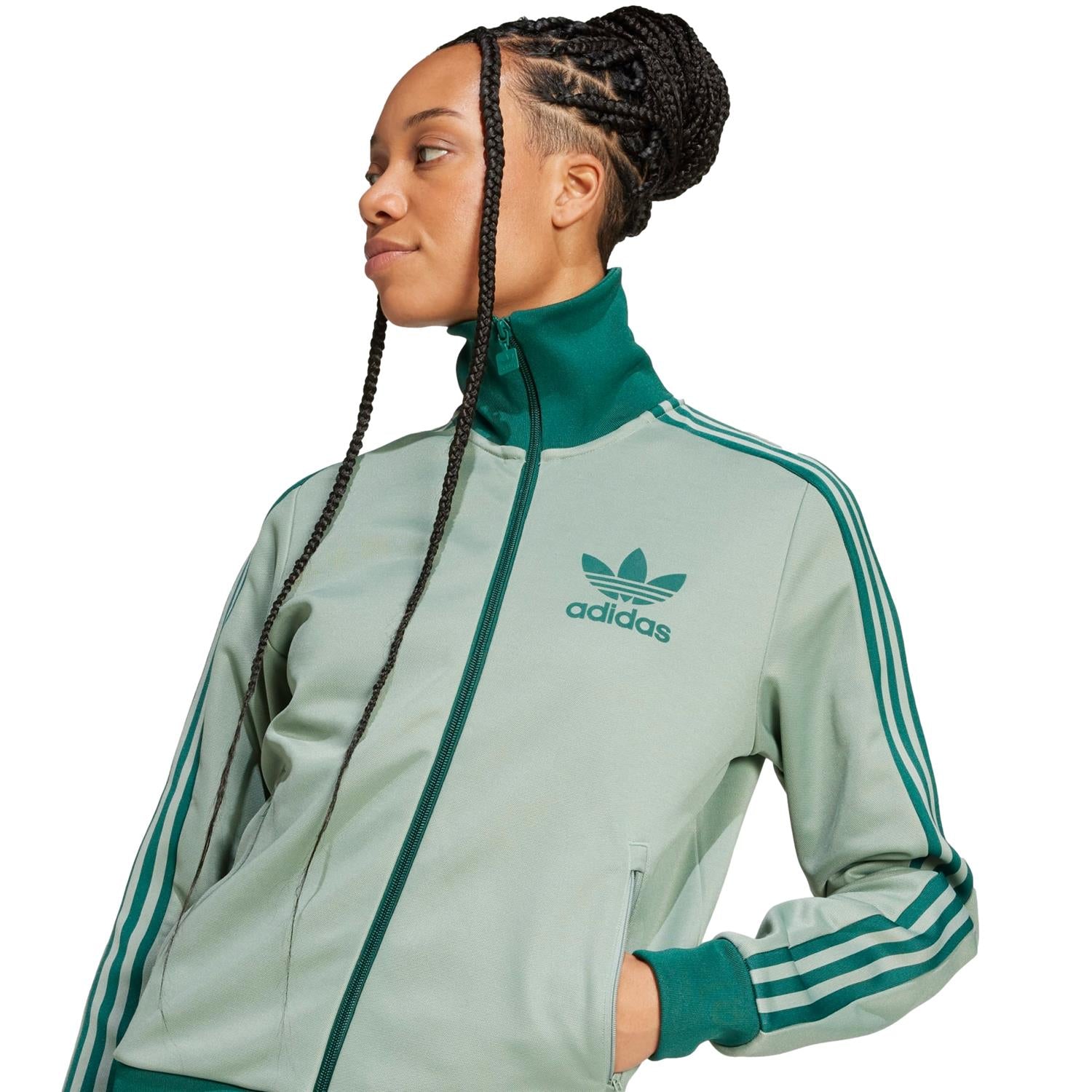 Adidas Classic TT Jakke Pastellgrønn