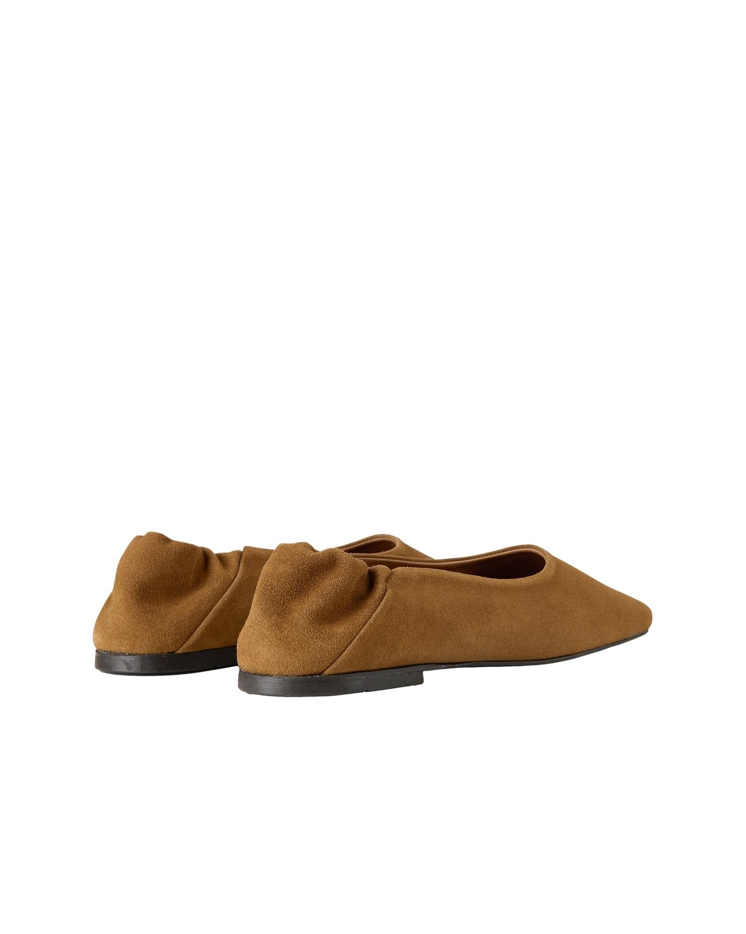 Garment Project Bella - Cognac Suede Sko Cognac