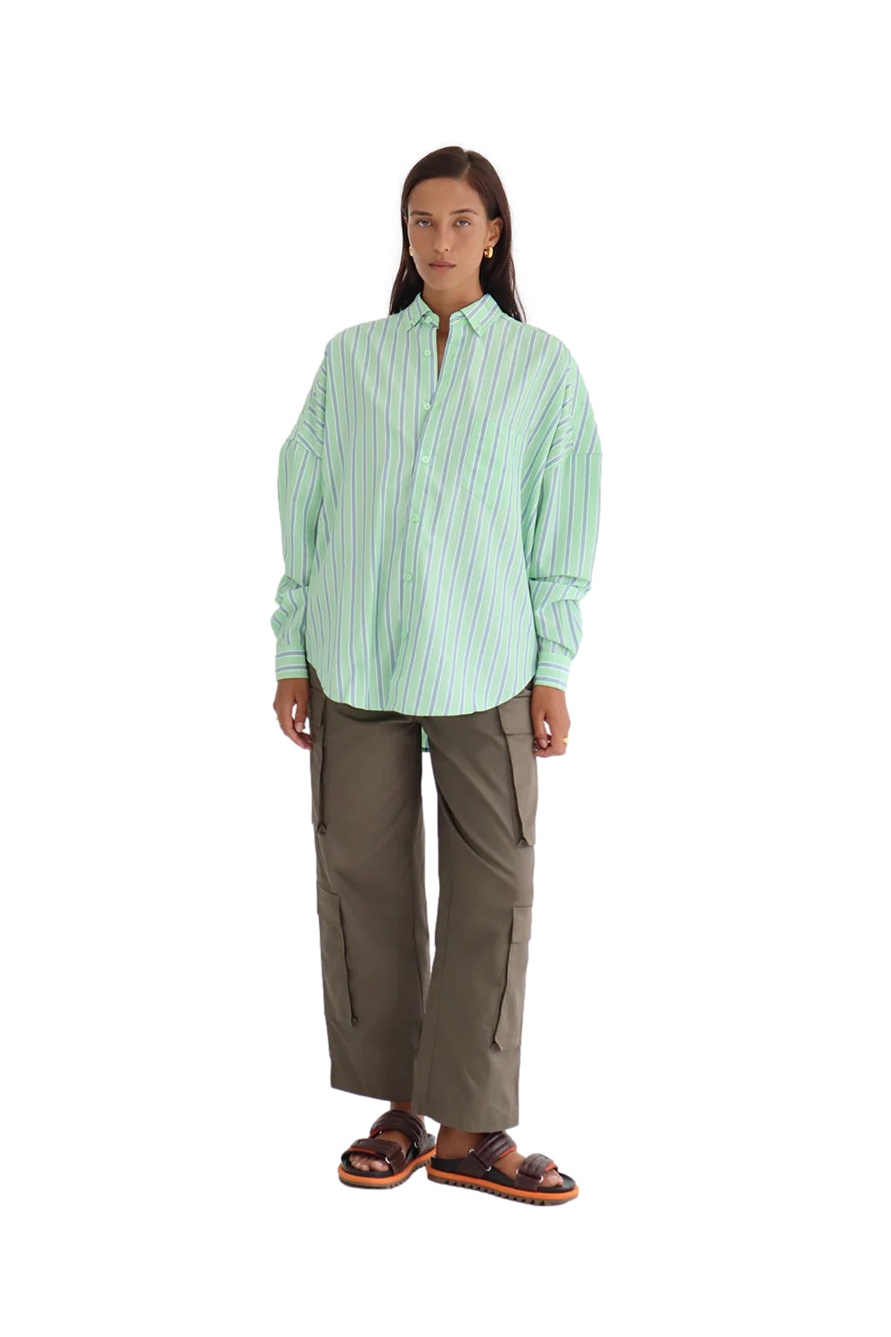 Blanca Studio Carrie Pants Bukse Cargo Army - modostore.no