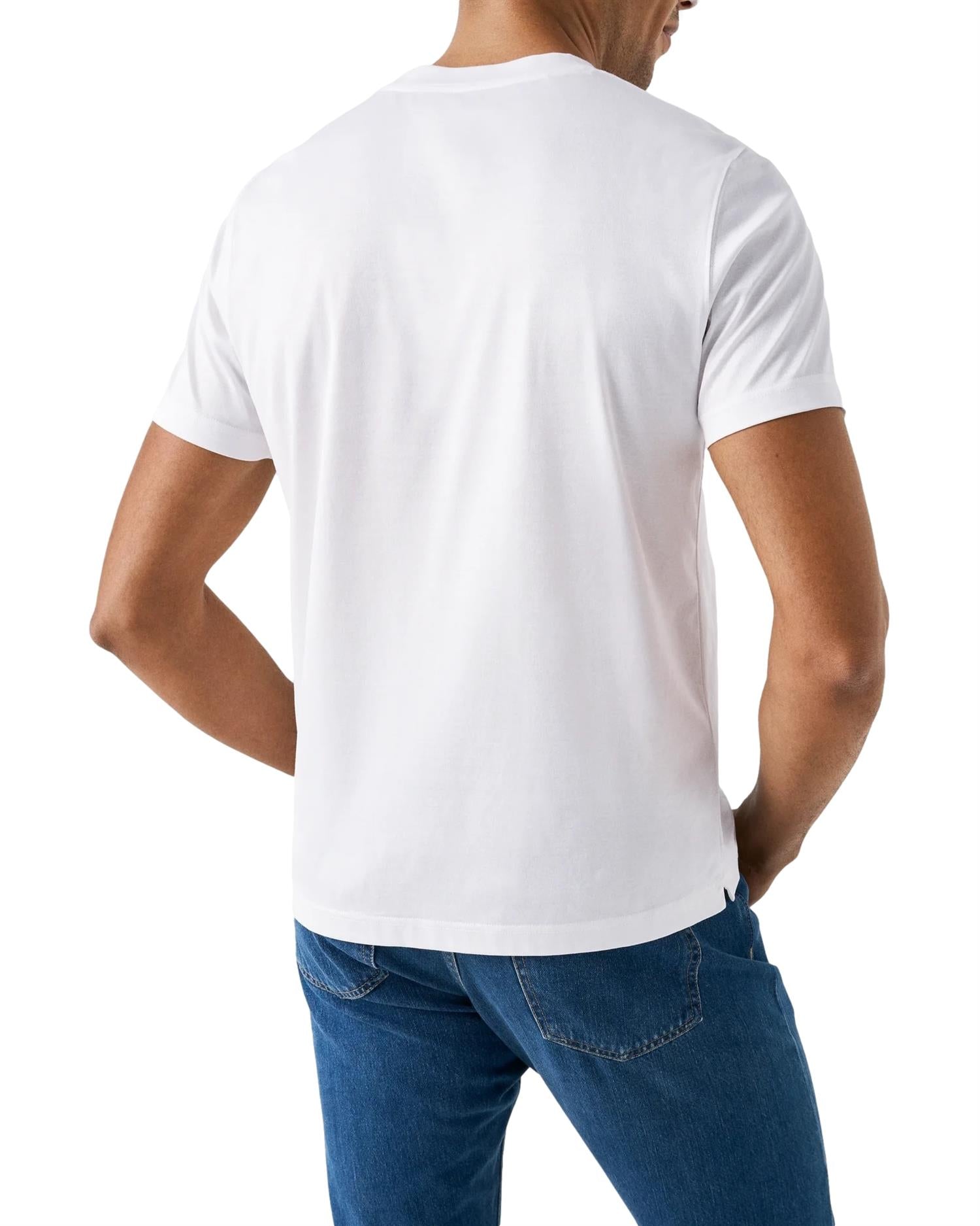 Eton Filo di Scozia T-shirt T-shirt Hvit - modostore.no