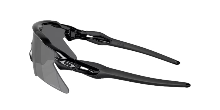 Oakley Radar EV Heater solbriller i sort med sporty innfatning og mørke glass