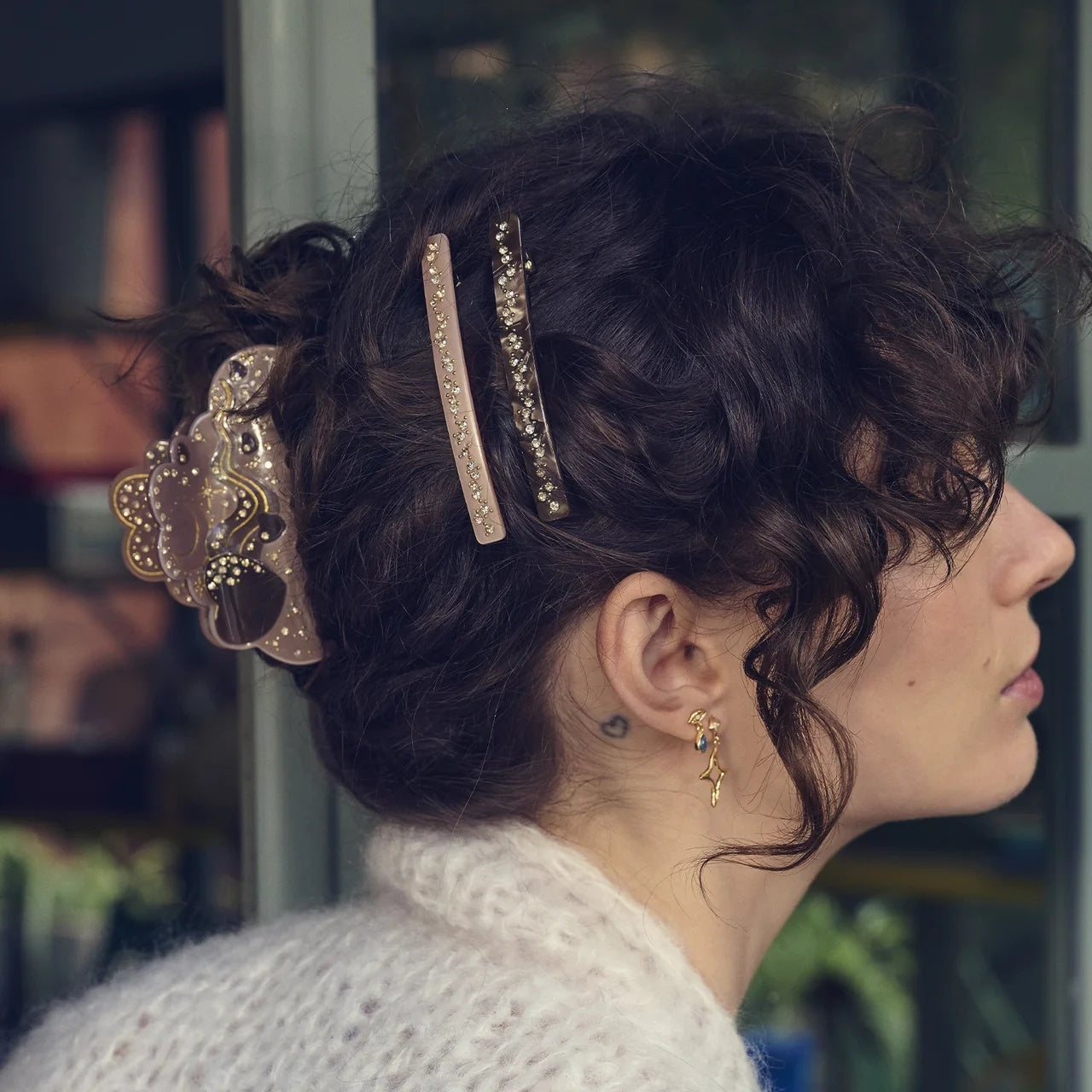 Maanesten Juin Hairclip Blush Hårspenne Lys Rosa