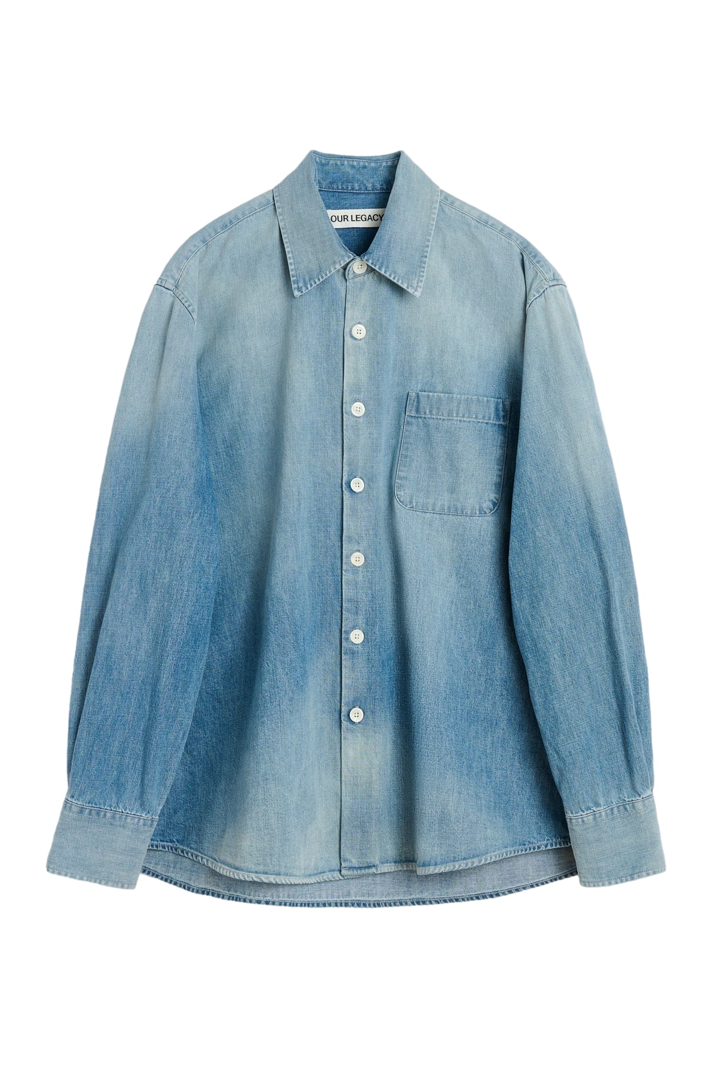 Our Legacy Above Shirt Skjorte Denim - modostore.no