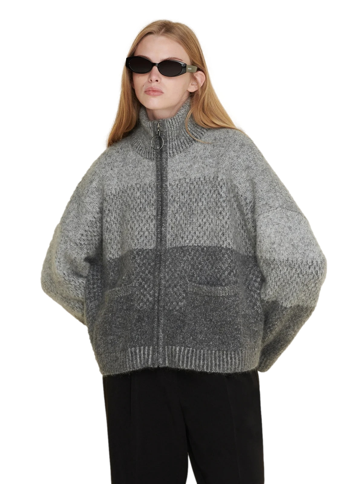 Holzweiler Tine Knit Cardigan Cardigan Grå Mønster - modostore.no