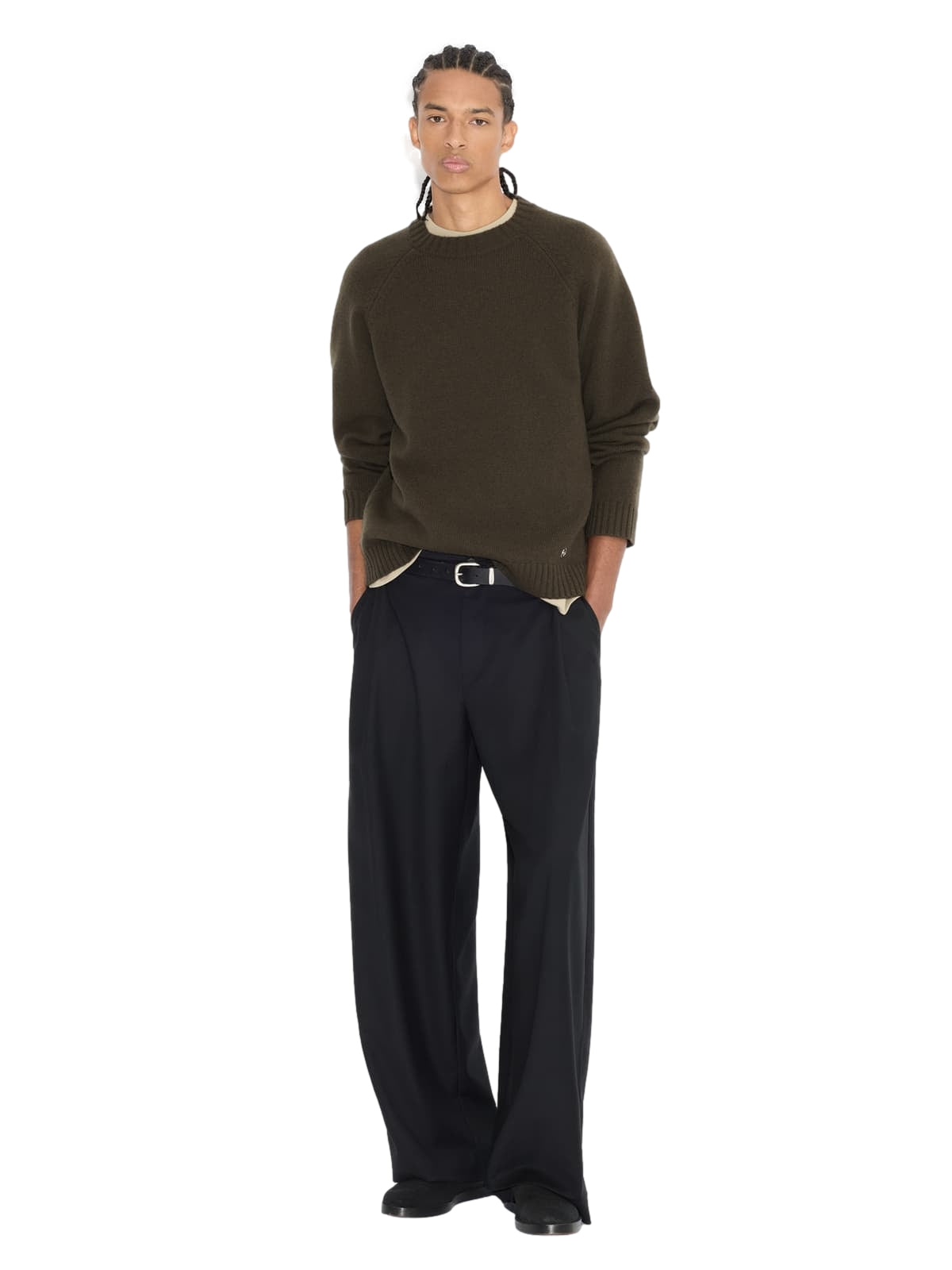 Holzweiler Andreas Crewneck Sweater Genser Mørkegrønn