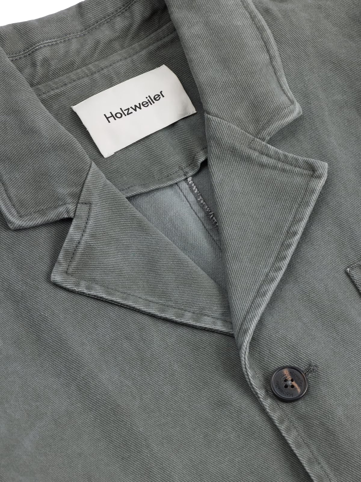 Holzweiler Relaxed Twill Blazer Blazer Gråblå - modostore.no