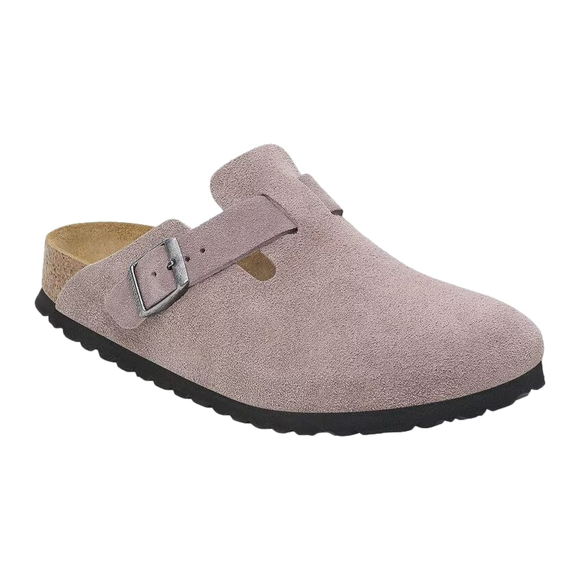 Birkenstock Boston Suede Narrow Faded Purple Sko Lilla/Grå - modostore.no