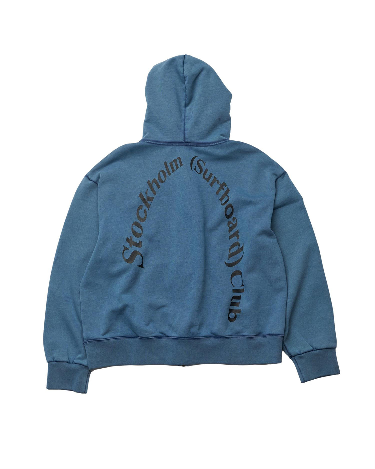 Stockholm Surfboard Club Dream Zip Back Logo Hettegenser Blå