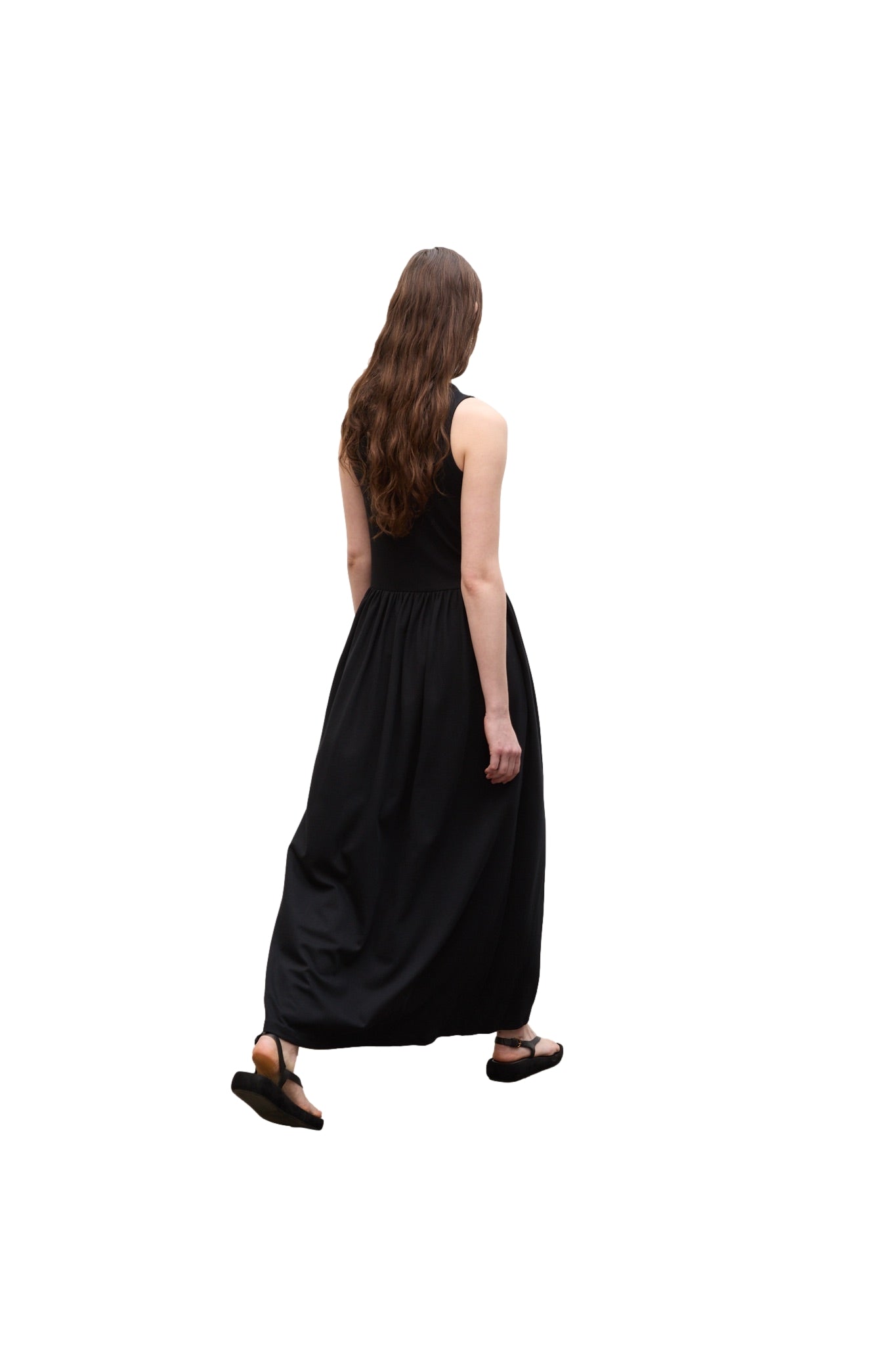 Julie Josephine Maxi Jersey Dress Kjole Sort