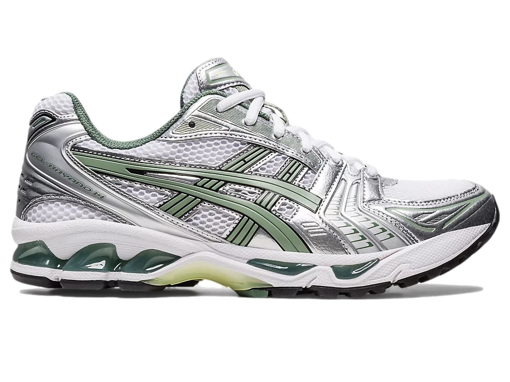 Asics GEL- KAYANO 14 White/Slate Grey Sko Grønn - modostore.no