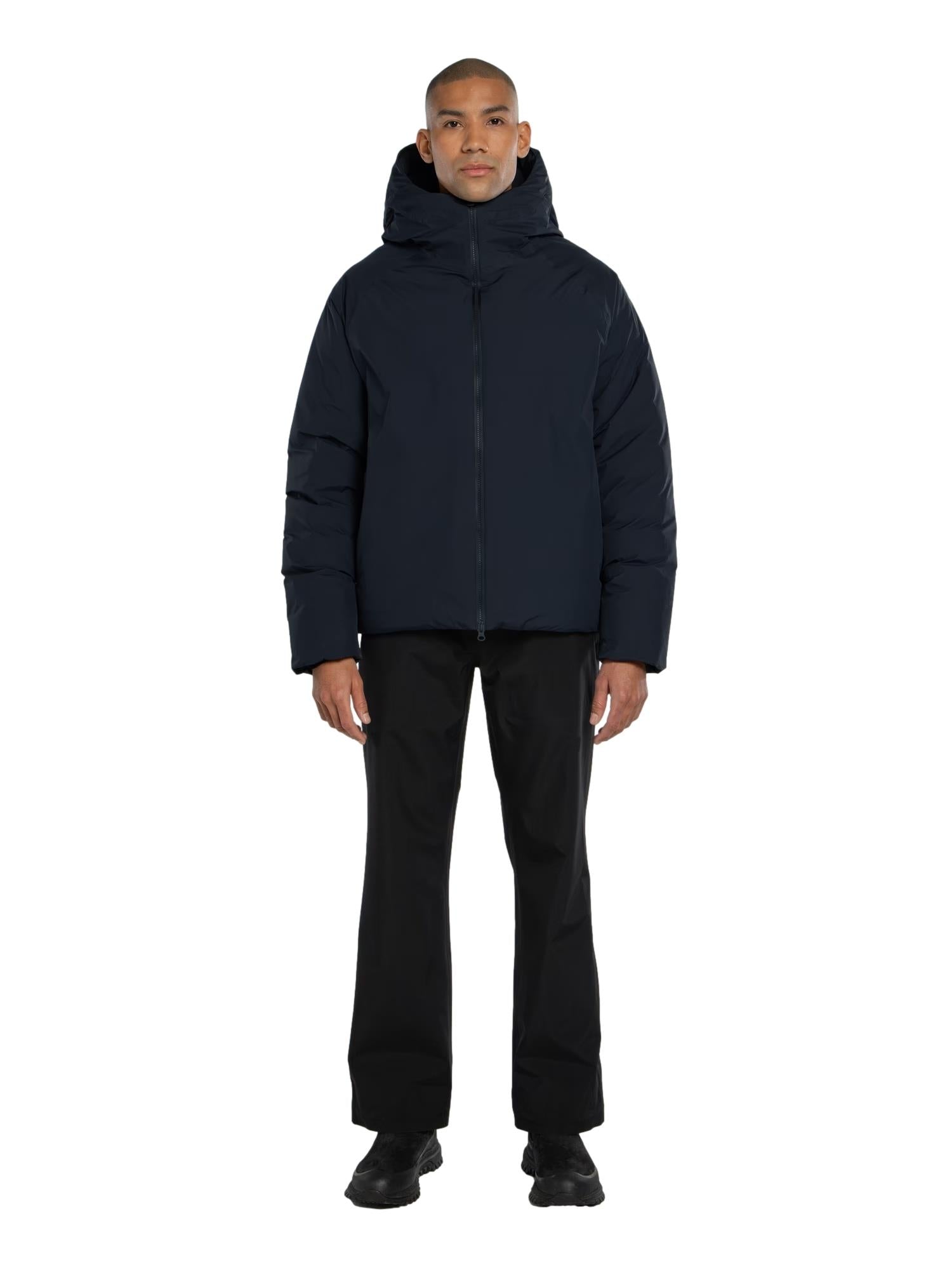 Blæst Runde Down Jacket Dark Navy Jakke Marine - modostore.no