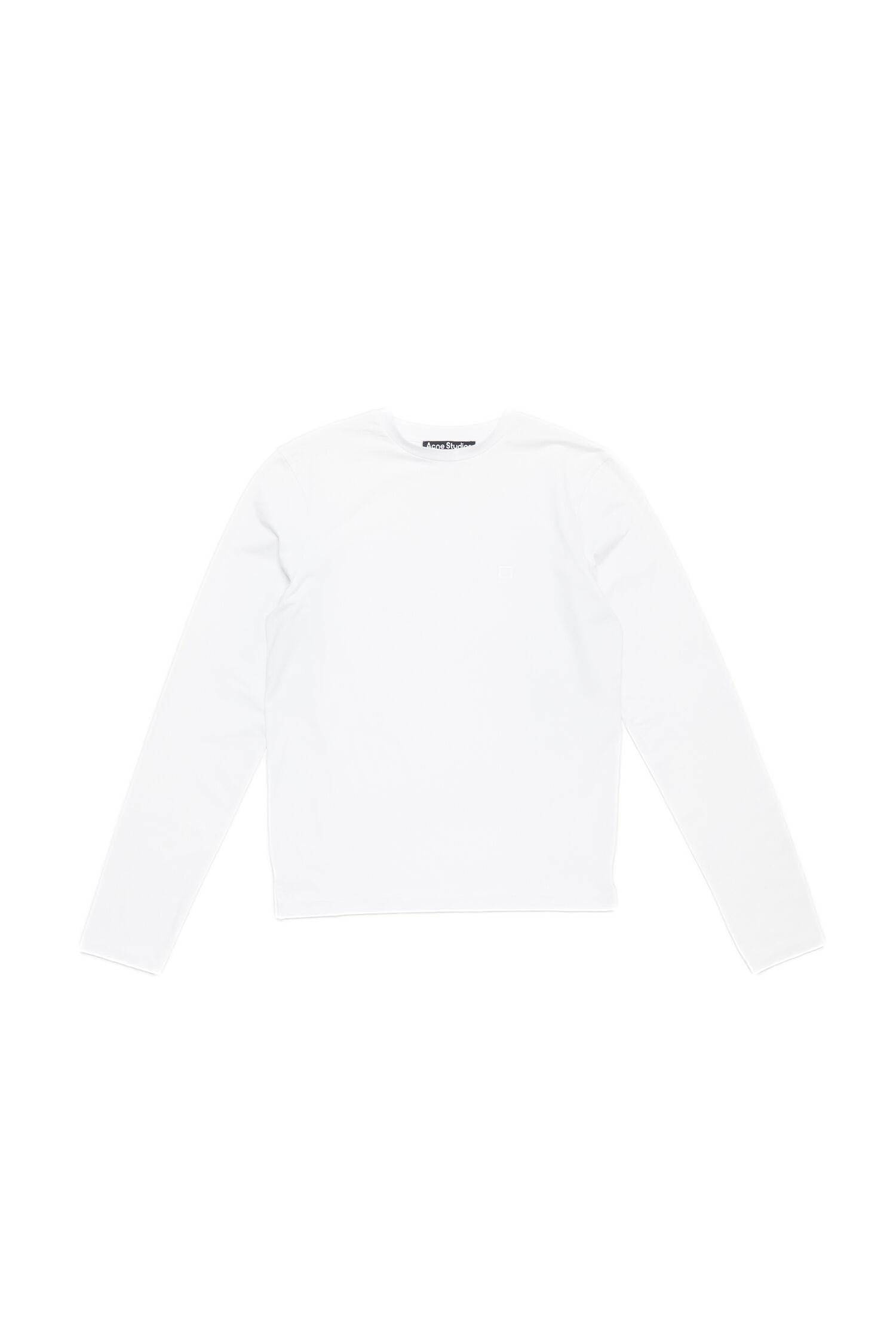 Acne Regular Fit Face Long Sleeve Genser Hvit