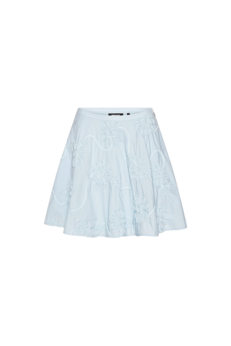 ROTATE Flower Mini Skirt Skjørt Lyseblå - modostore.no