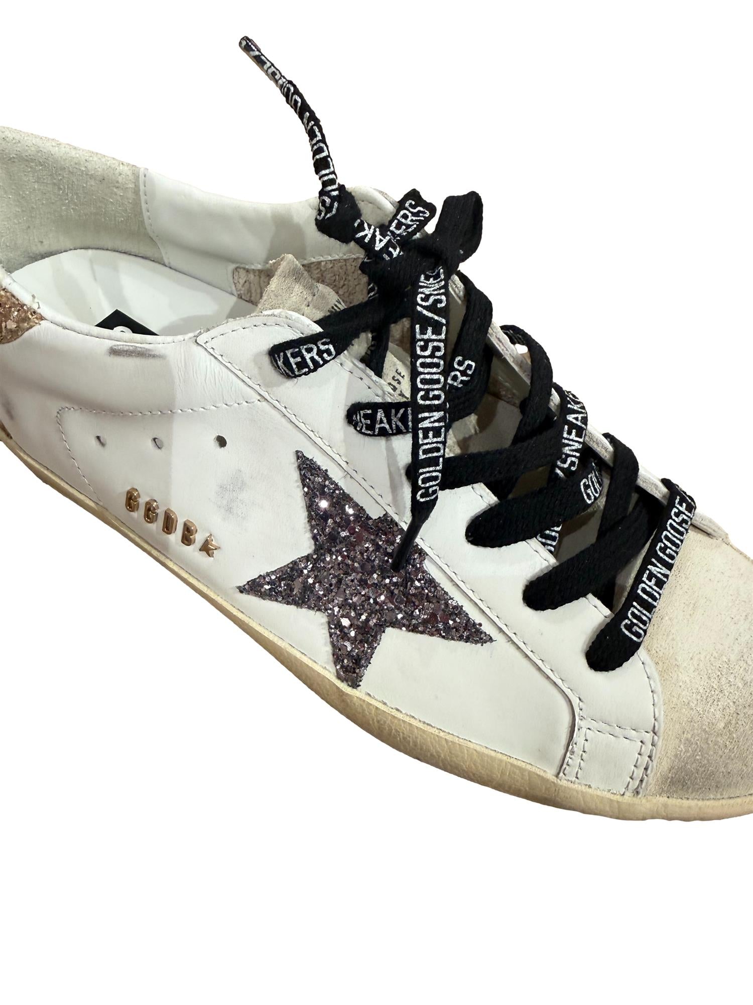 Golden Goose Super-Star Leather Uupper Sko Hvit