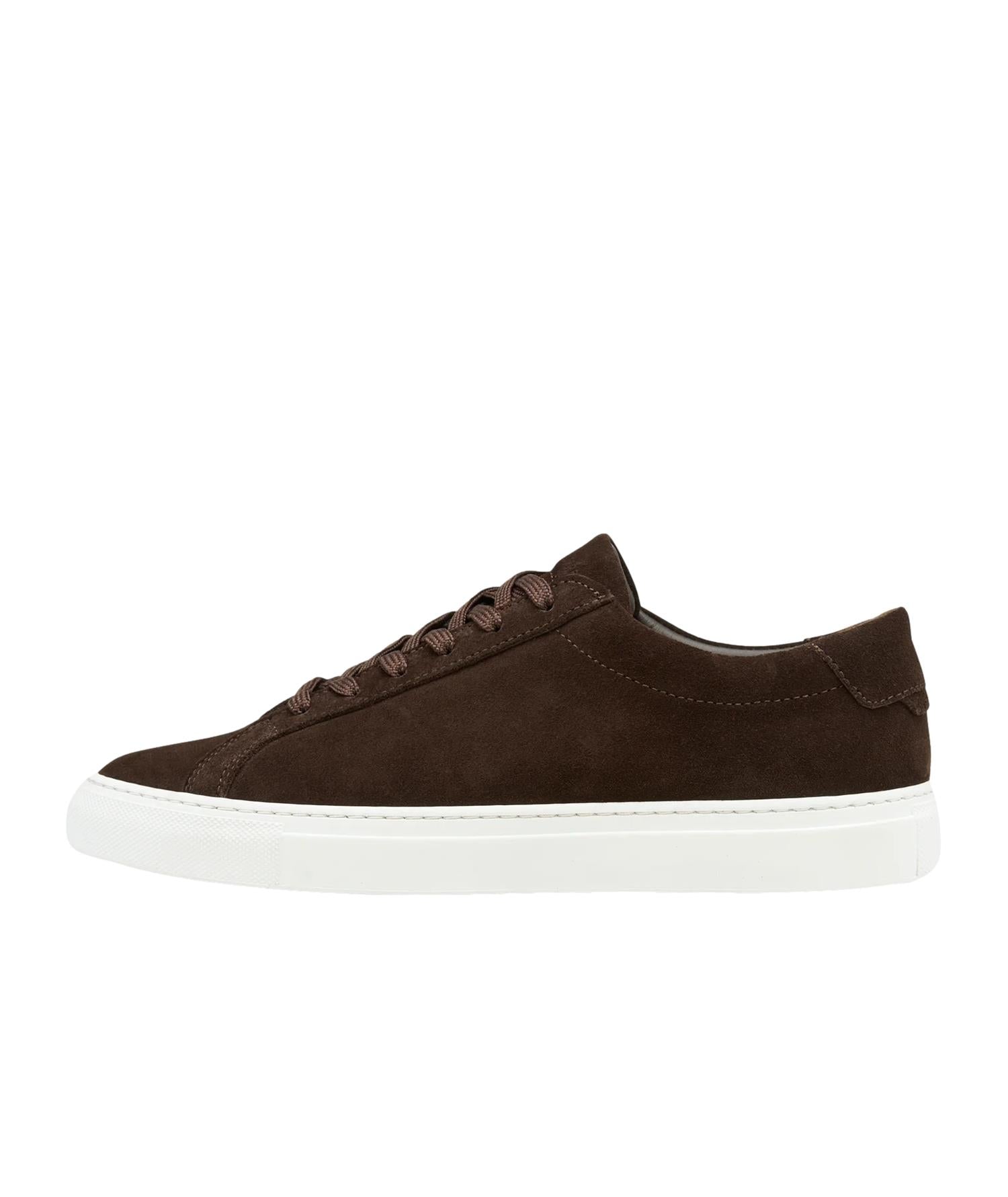 Garment Project Premium Low Dark Brown Suede Sko Mørkebrun - modostore.no