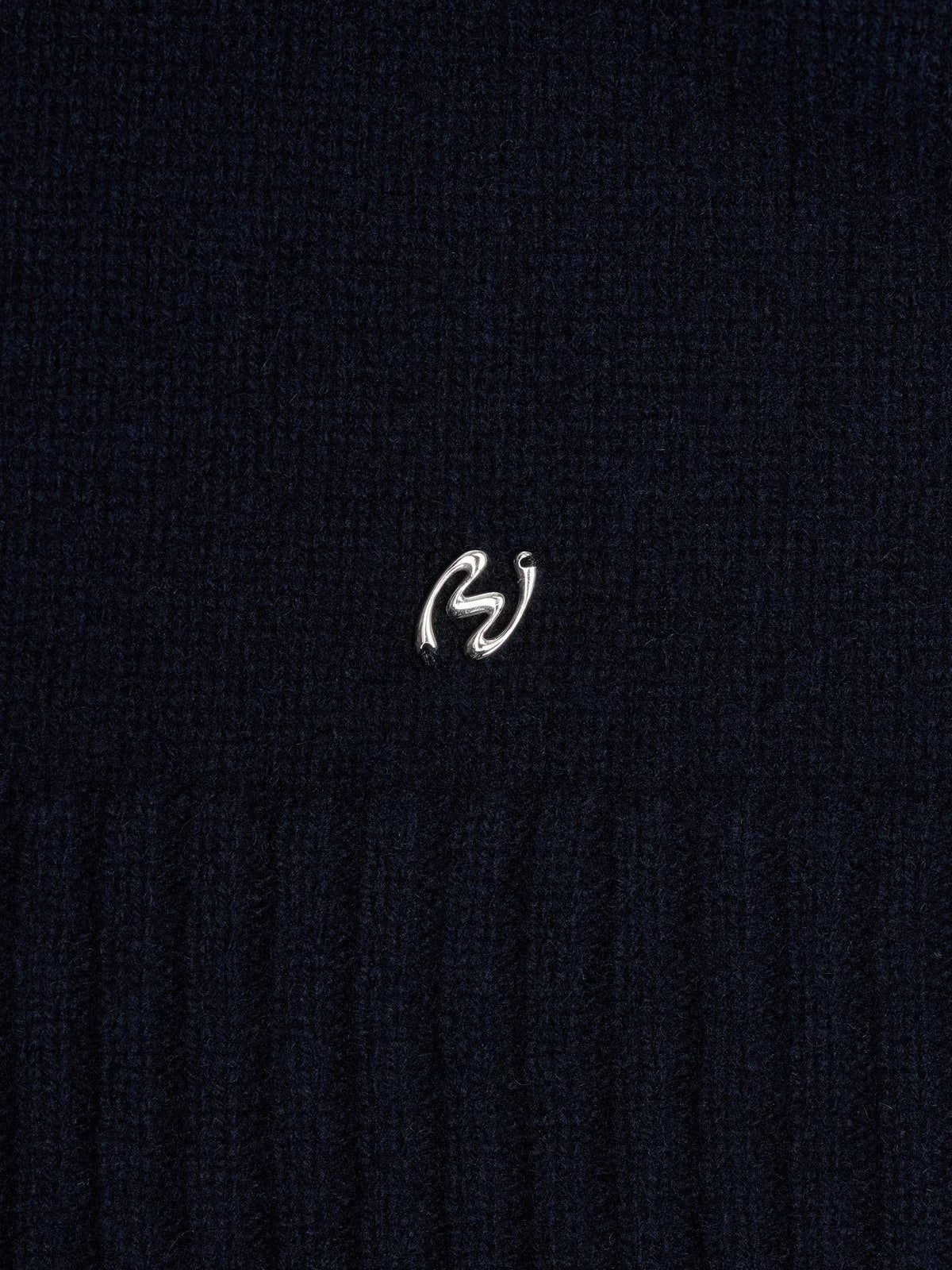 Holzweiler M. Wool Half Zip Genser Navy