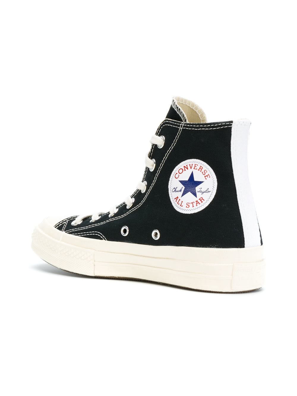 Comme des Garcons Play x Converse CDG BIG HEART HI TOP Black Sko Sort - modostore.no