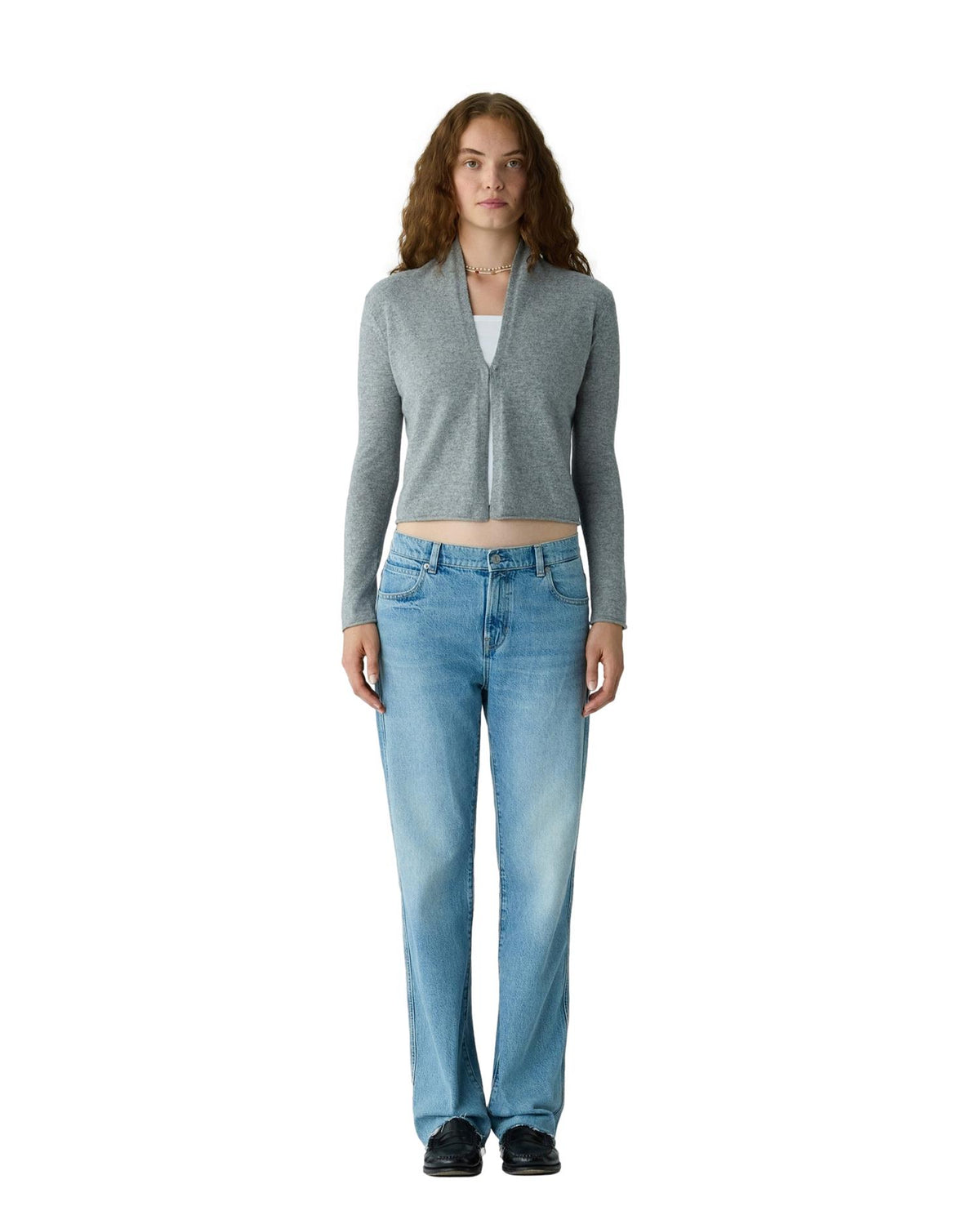 Guest In Residence Stealth Cardigan Heather Grey Cardigan Grå