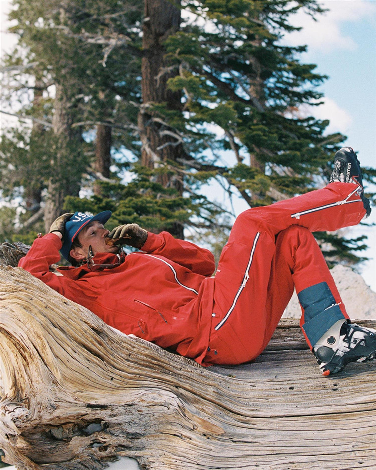 Amundsen Peak Panther Mens Weathered Red Bukse Rød