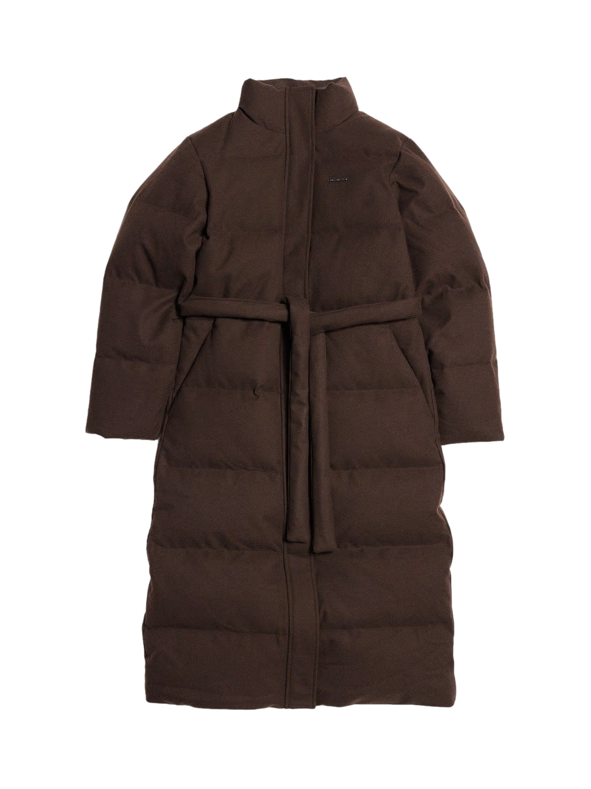 Holzweiler W Tech Wool Down Coat Jakke Mørkebrun