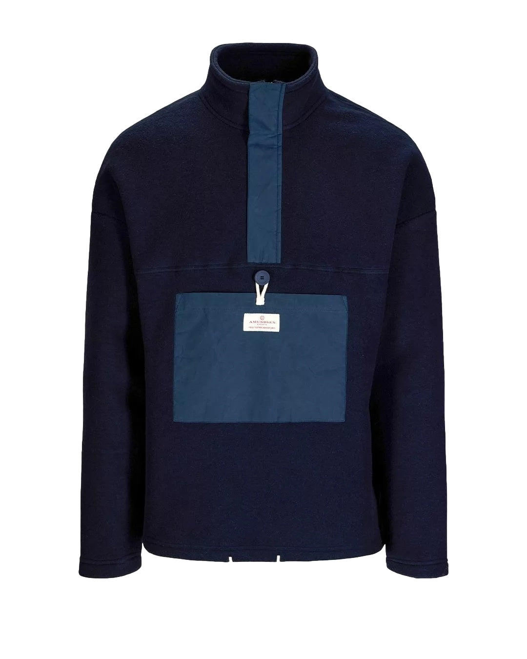 Amundsen Vagabond Waxed Fleece Mens Genser Navy