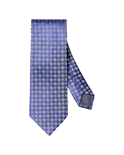 Eton Floral Woven Silk Tie Slips Kongeblå