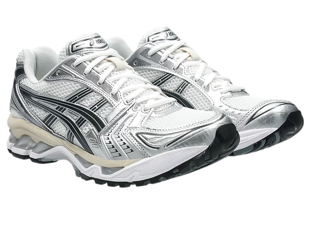 Asics GEL- KAYANO 14 White/Graphite Grey Sko Hvit Og Sølv
