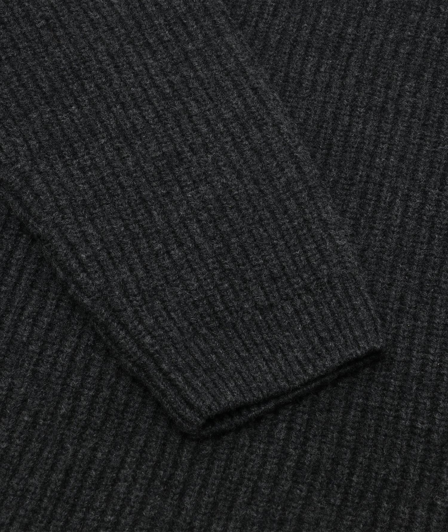 Garment Project Half Zip Wool Knit Genser Koksgrå - modostore.no