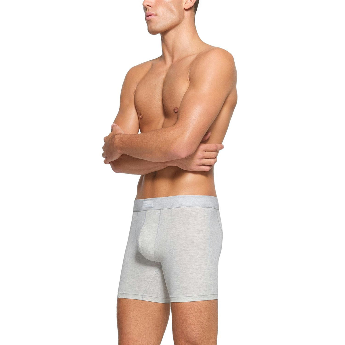SKIMS Cotton 3-Pack Boxer Brief 5 Inch Boxershorts Sort Og Grå