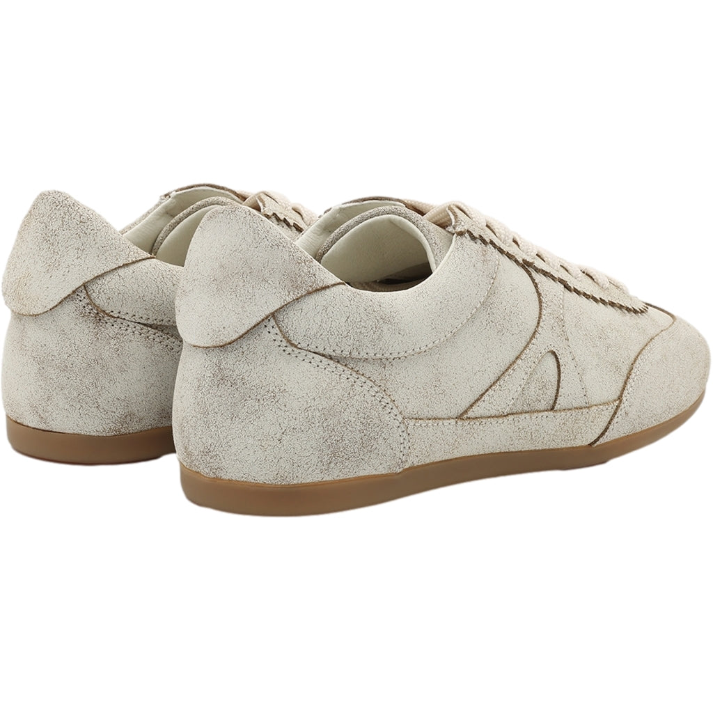 Garment Project Bea - Off-White Cracked Leather Sko Off-White